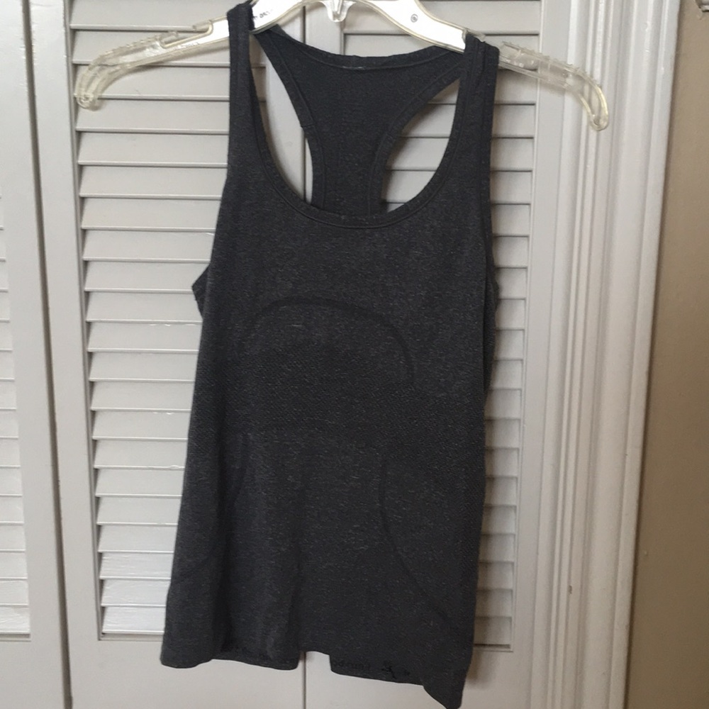 Charcoal Grey Lululemon Swiftly Tech Tank